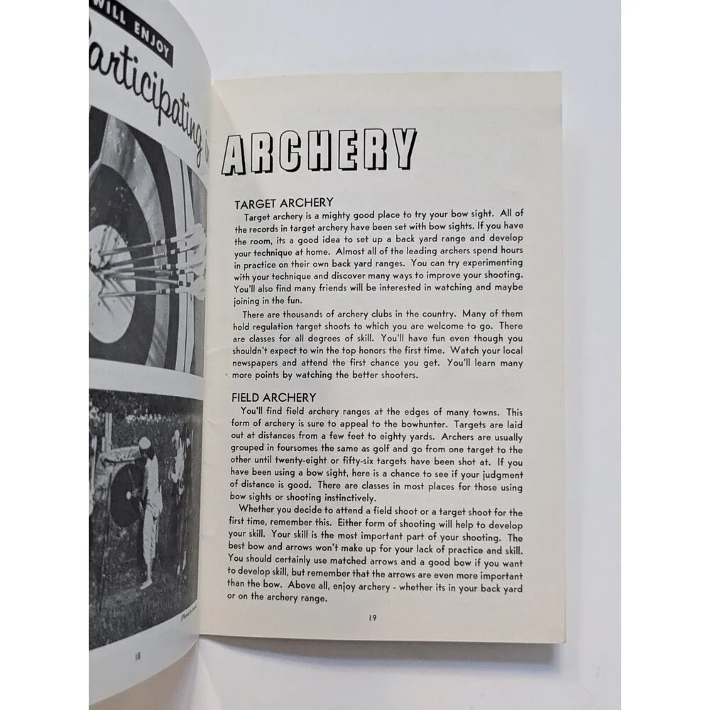 Improving Your Instinctive Shooting Booklet Archery Institute Chicago VTG c1950s